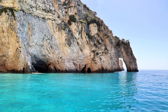 Second arch of the Keri Caves in Zakynthos