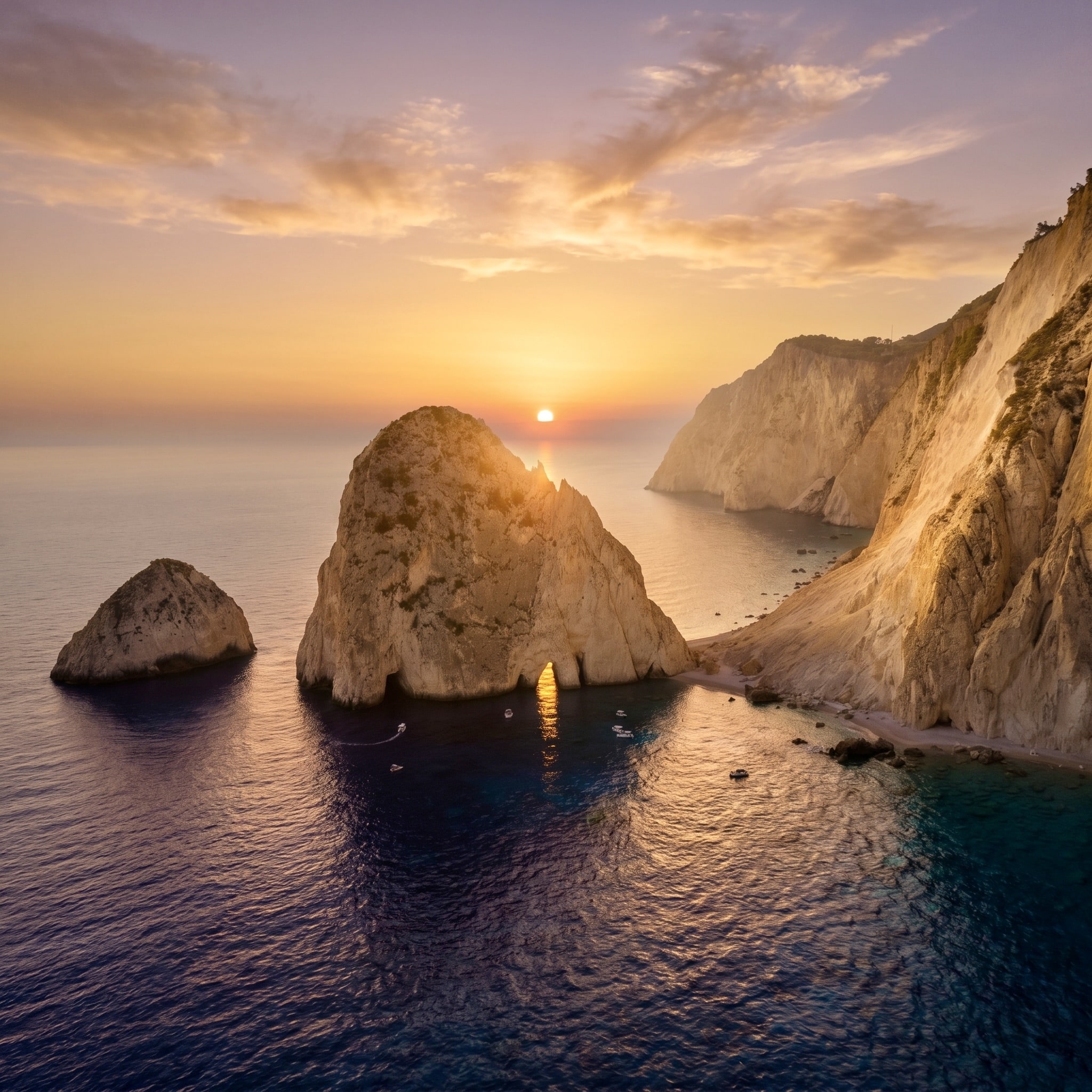 Mizithres Rocks at sunset