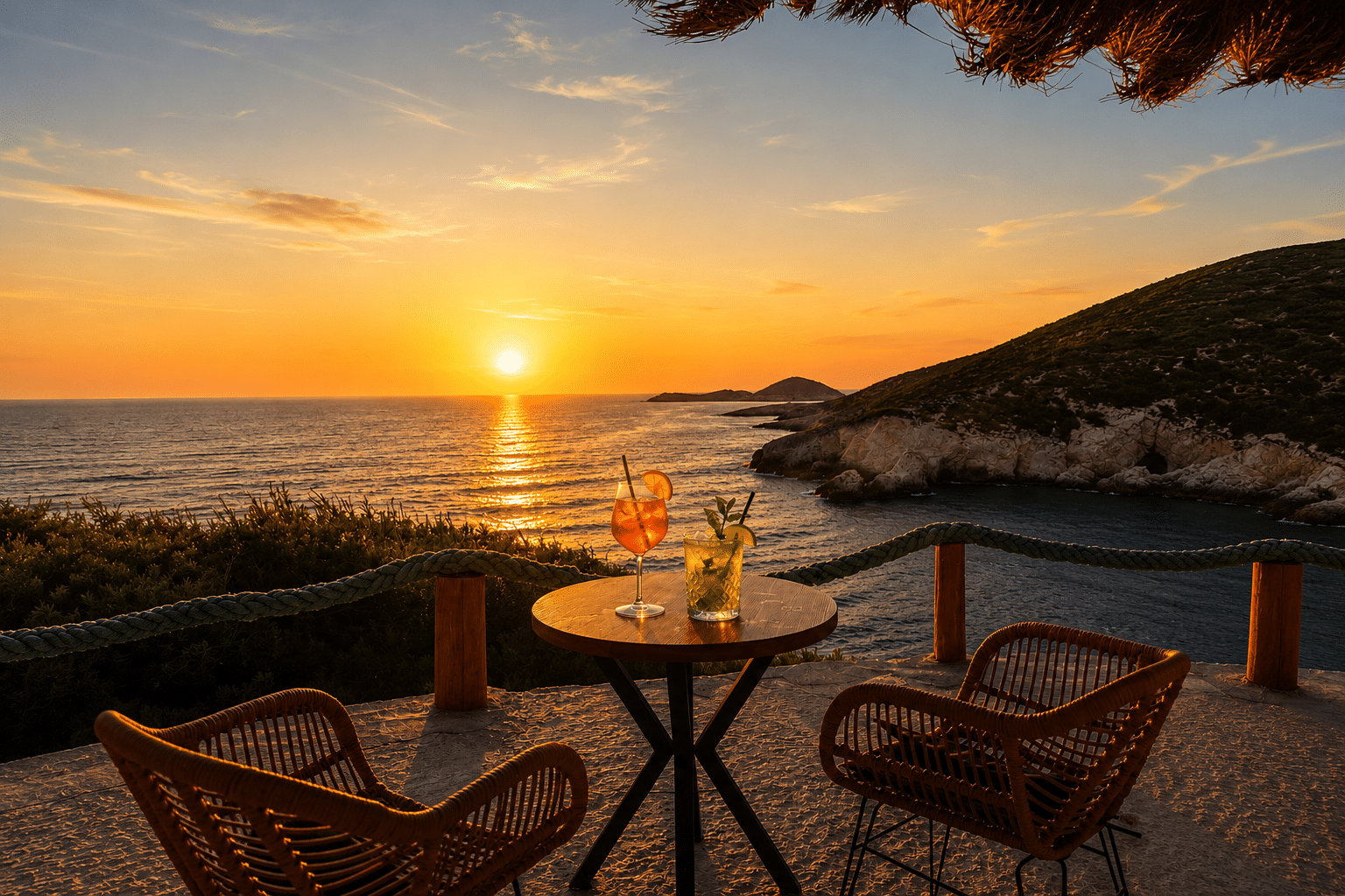 Sunset at Porto Stenitis