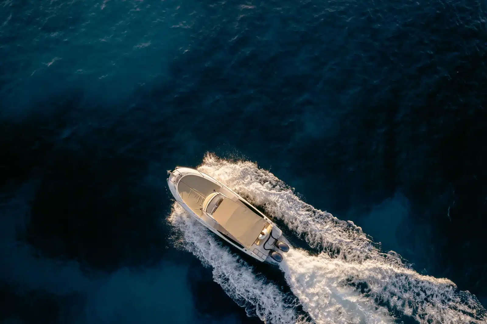 Private charter boat underway on the Ionian Sea near Zakynthos