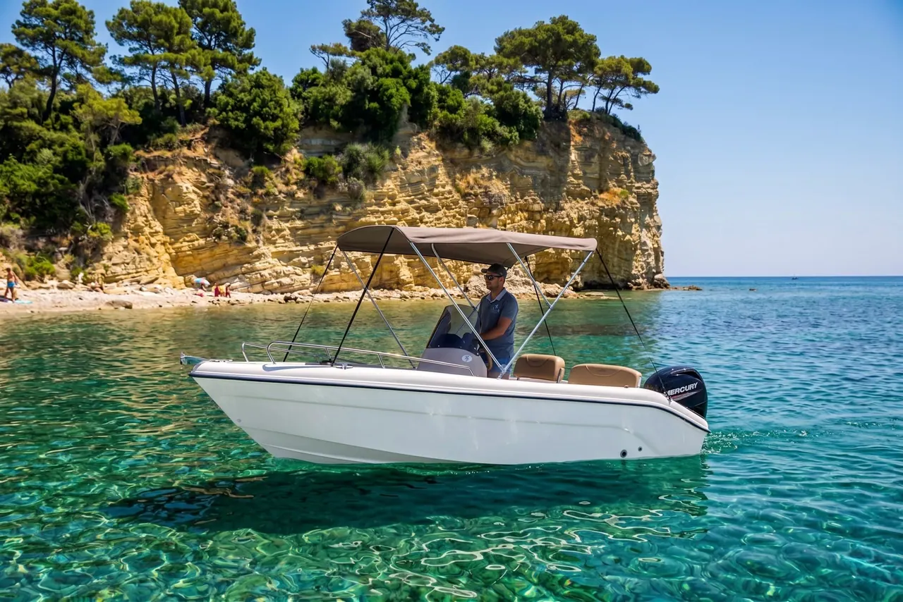 Boat rental from Agios Sostis harbour, South Zakynthos